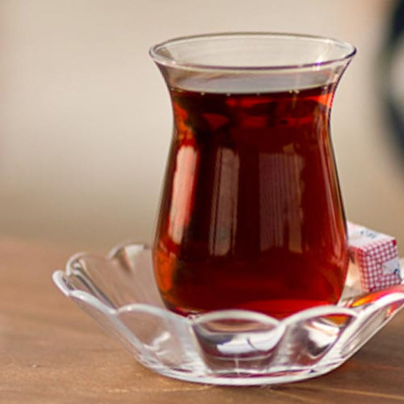 Turkish Tea Cup Set 6 Piece — Pasabahce Galata, 5.9 Oz