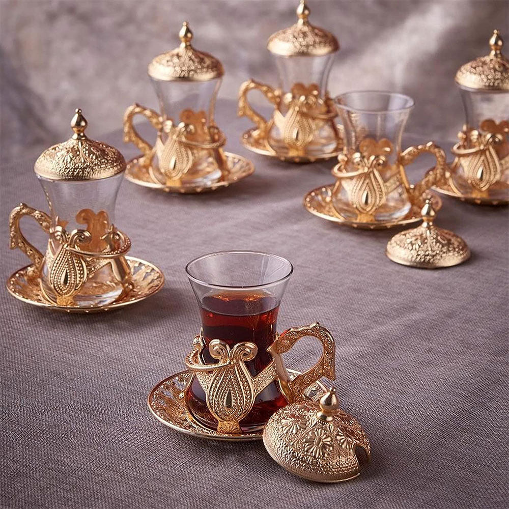 Tea Cups Gift Set for Housewarming 6 Piece — 4 Oz