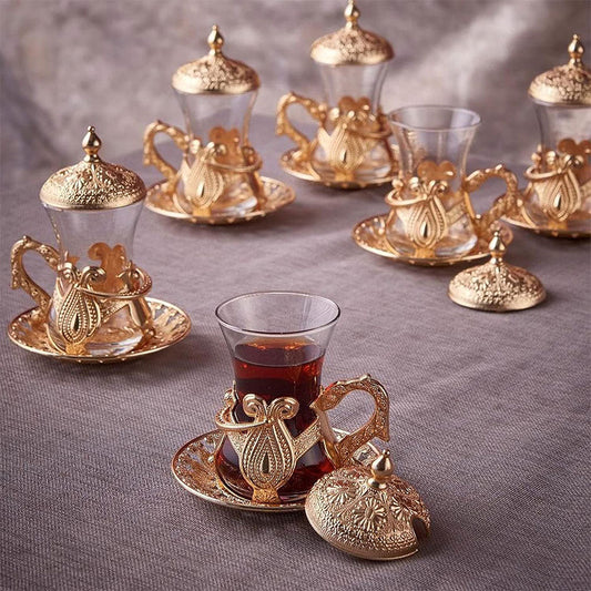 Tea Cups Gift Set for Housewarming 6 Piece — 4 Oz