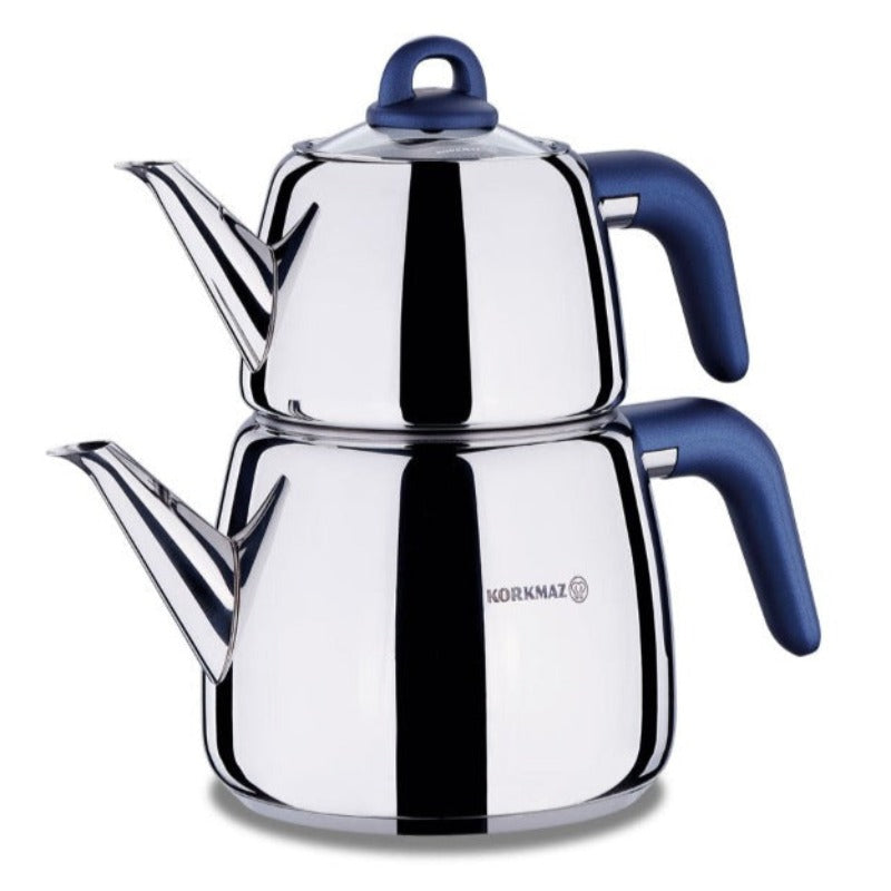 Turkish Teapot Set Bakelite Handle 3 L — Korkmaz, 4 Colors