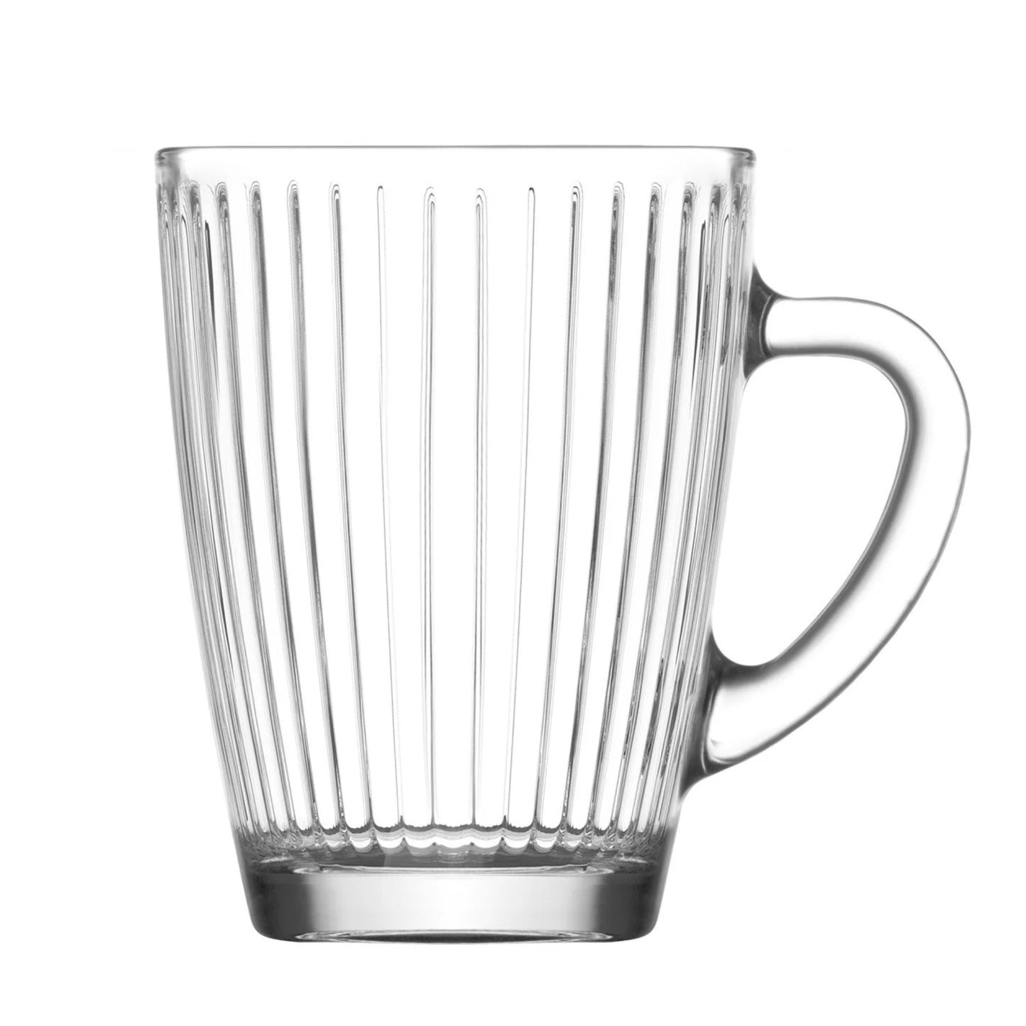 Clear Glass Coffee Mug Set with Handle — 8.5 Oz or 10.1 Oz