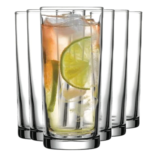 Glass Tumbler Set 6 Piece — Pasabahce, 6.7 Oz