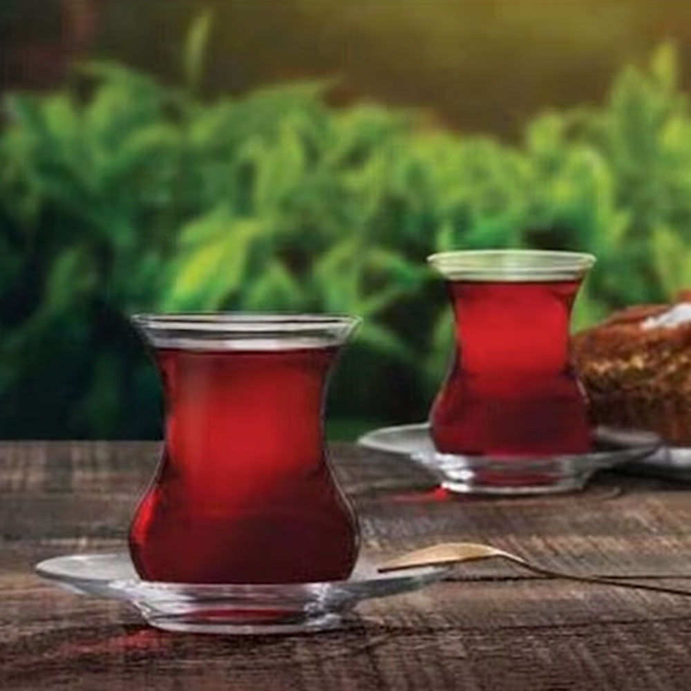 Turkish Tea Glass Set 6 Piece — Aurora Clear, 5.2 Oz