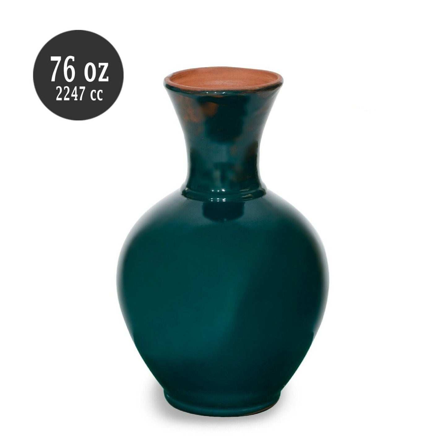 Glazed Terracotta Pitcher and Vase — 76 Oz Dual Use