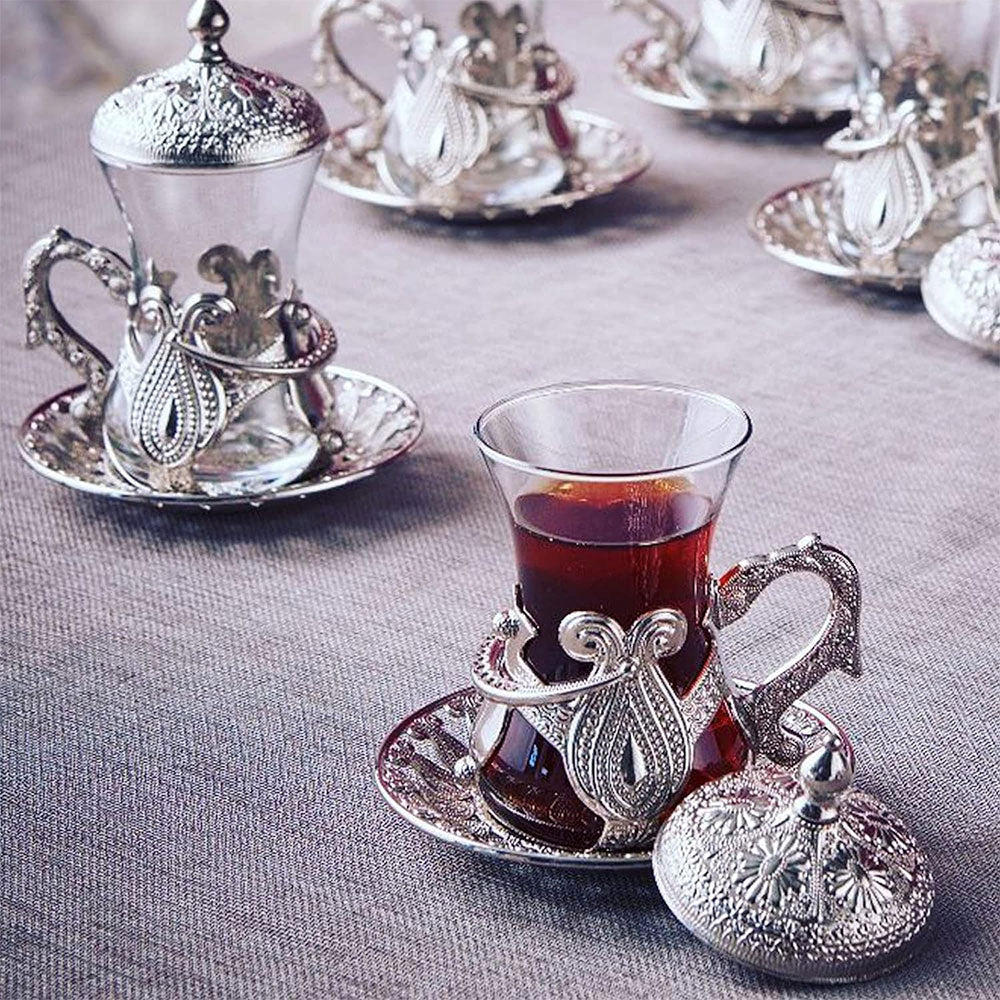 Tea Cups Gift Set for Housewarming 6 Piece — 4 Oz