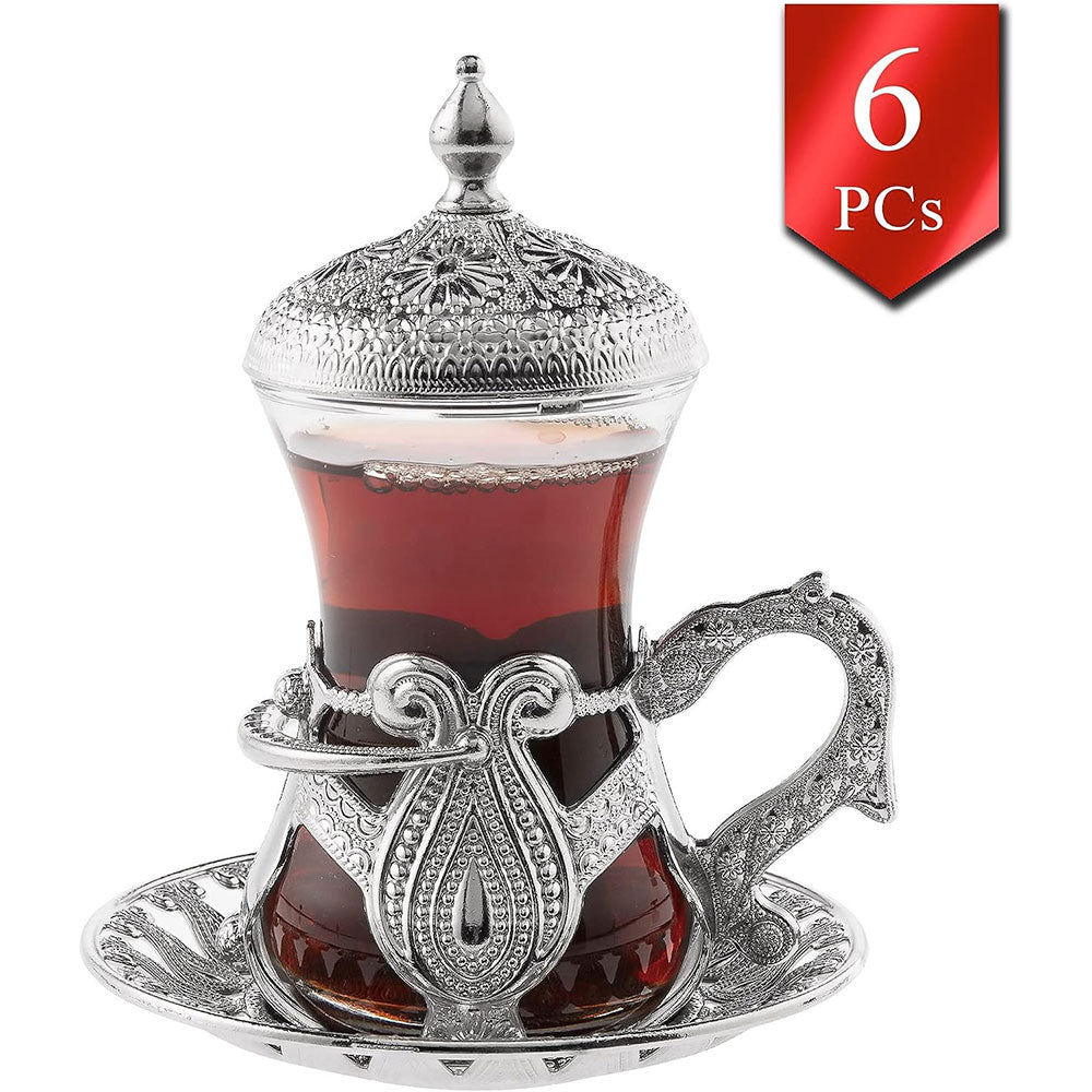 Tea Cups Gift Set for Housewarming 6 Piece — 4 Oz